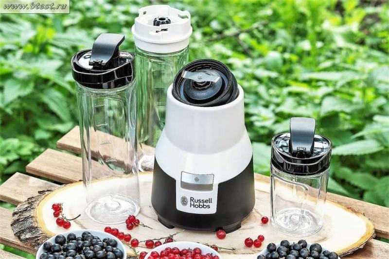 Фитнес – блендер Russell Hobbs Aura Mix and Go Pro 22340-56 с мельничкой с индивидуальным ножевым блоком. 